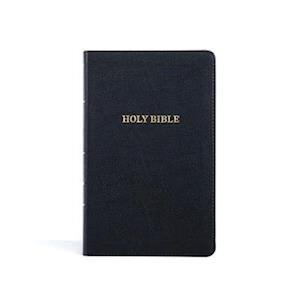 KJV Thinline Reference Bible, Black Leathertouch