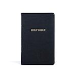 KJV Thinline Reference Bible, Black Leathertouch