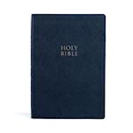 CSB Super Giant Print Reference Bible, Navy Leathertouch