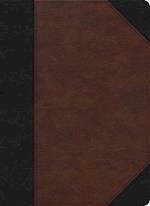 CSB Verse-By-Verse Reference Bible, Black/Brown Leathertouch