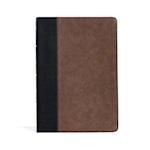 KJV Large Print Thinline Bible, Black/Brown Leathertouch