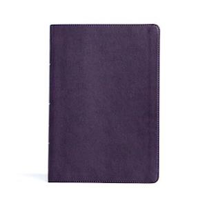 KJV Large Print Thinline Bible, Plum Leathertouch