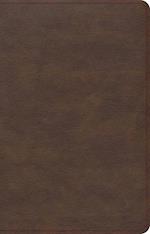 KJV Single-Column Compact Bible, Brown Leathertouch