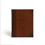 CSB Notetaking Bible, Large Print Edition, Brown/Tan Leathertouch