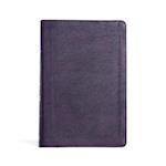 CSB Giant Print Reference Bible, Plum Leathertouch, Indexed