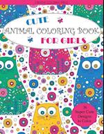 Cute Animal Coloring Book for Girls