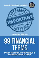 99 Financial Terms Every Beginner, Entrepreneur & Business Should Know 