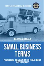Small Business Terms - Financial Education Is Your Best Investment 