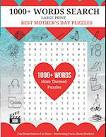 1000+ Words Search Large Print - Best Mother's Day Puzzles