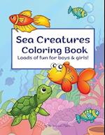 Sea Creatures Coloring Book 