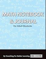 Math Notebook and Journal For Adult Students 
