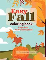 Easy Fall Coloring Book 