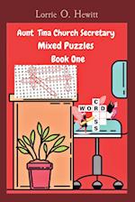 Aunt Tina Church Secretary Mixed Puzzles Book One 