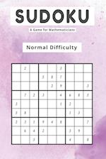 Sudoku A Game for Mathematicians Normal Difficulty 