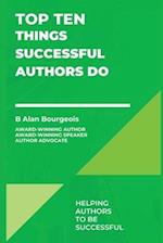 Top Ten Things Successful Authors Do 