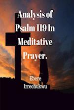 Analysis of Psalm 119 In Meditative Prayer 