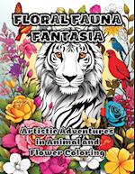 Floral Fauna Fantasia: Artistic Adventures in Animal and Flower Coloring 