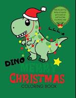 Dino Merry Christmas Coloring Book for Kids 