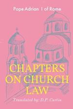 Chapters on Church Law 