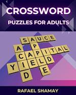 Crossword Puzzle Book for Adults: Large Print Easy Puzzles with Solutions 