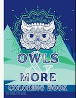 Owls and More Coloring Book 