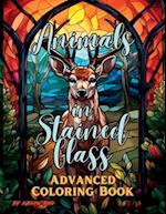 Animals in Stained Glass Advanced Coloring Book 