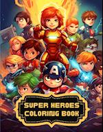Super Heroes Coloring Book 