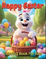 Happy Easter Coloring Book for Kids