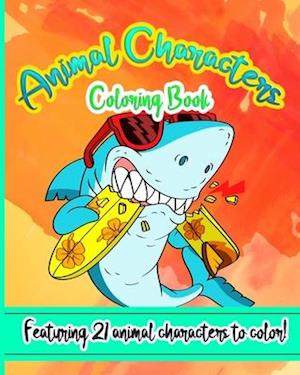 Animal Characters Coloring Book