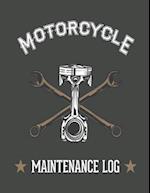 Piston and Wrench Motorcycle Maintenance Log