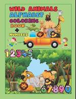Wild Animals Alphabet Coloring Book + Numbers