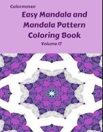 Easy Mandala and Mandala Pattern Coloring Book Volume 17