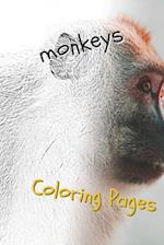 Monkeys Coloring Pages