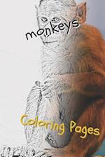 Monkeys Coloring Pages