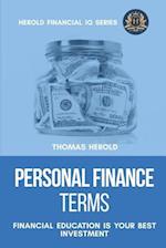 Personal Finance Terms - Financial Education Is Your Best Investment