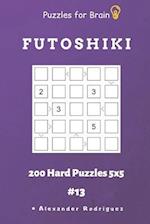 Puzzles for Brain - Futoshiki 200 Hard Puzzles 5x5 Vol.13