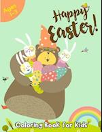 Happy Easter Coloring Book for Kids Ages 1-3