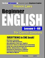 Preston Lee's Beginner English Lesson 1 - 60 for Danish Speakers