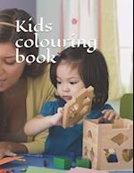 Kids Colouring Book: black and white, 25 pages of animals for colouring. For kids of all ages. 