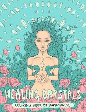 Healing Crystals Coloring Book