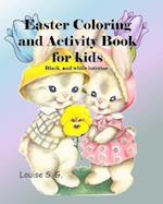 Easter Coloring and Activity Book, Black and White Interior