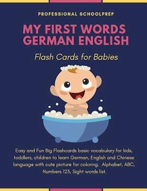 My First Words German English Flash Cards for Babies