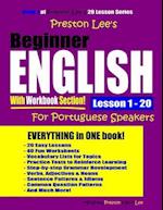 Preston Lee's Beginner English with Workbook Section Lesson 1 - 20 for Portuguese Speakers