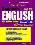 Preston Lee's Beginner English with Workbook Section Lesson 1 - 20 for Thai Speakers (British Version)