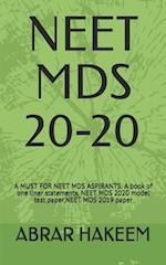 Neet MDS 20-20