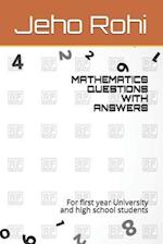 Mathematics Questions with Answers