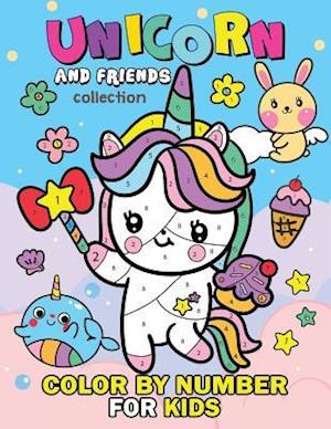 Unicorn and Friend Collection Color by Number for Kids