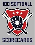 100 Softball Scorecards