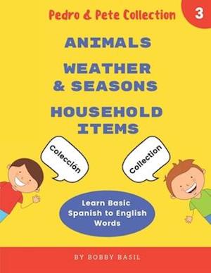 Learn Basic Spanish to English Words: Animals • Weather & Seasons • Household Items