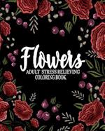 Flowers adult stress relieving coloring book